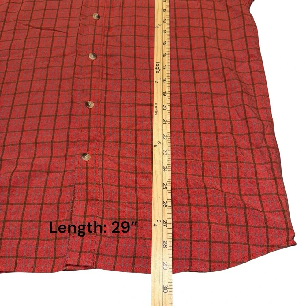 The North Face‎ Vented Plaid Shirt Mens Medium